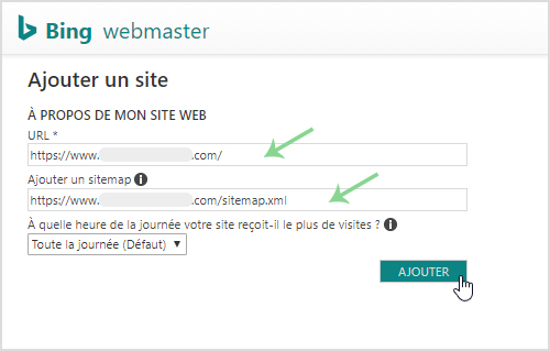Ajouter son site internet et sitemap a Bing Webmaster Tools