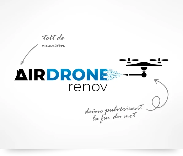 Création de logo pour l'entreprise Air Drone Renov