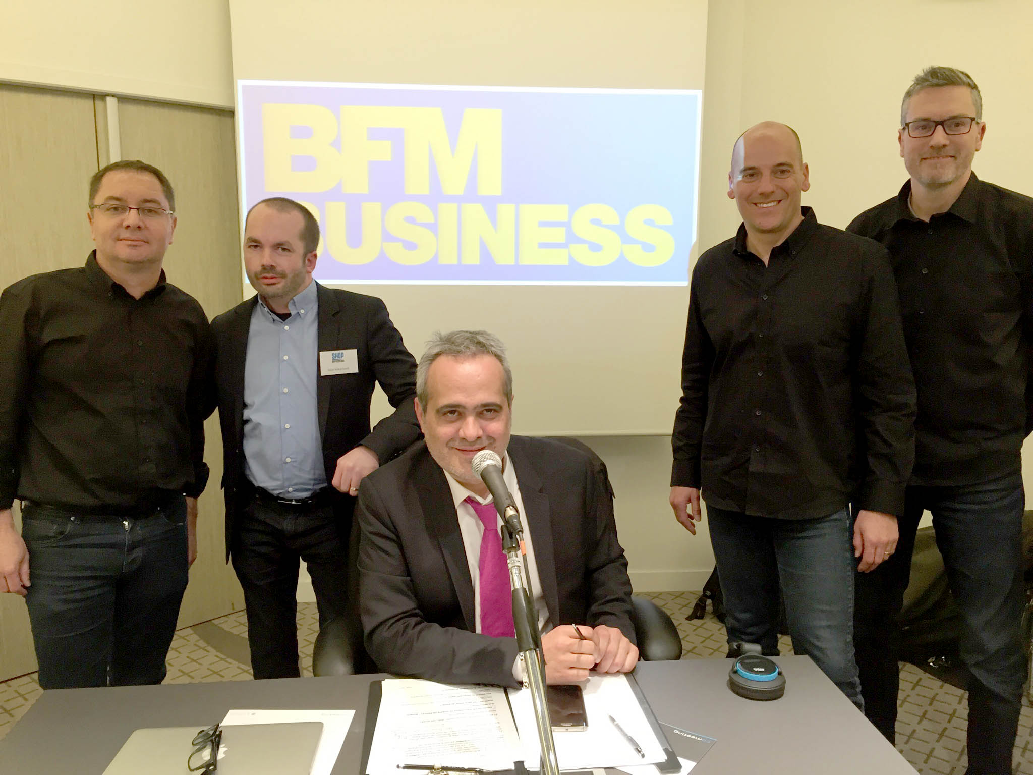 Enregistrement de l'émission BFM Business avec Michel Picot