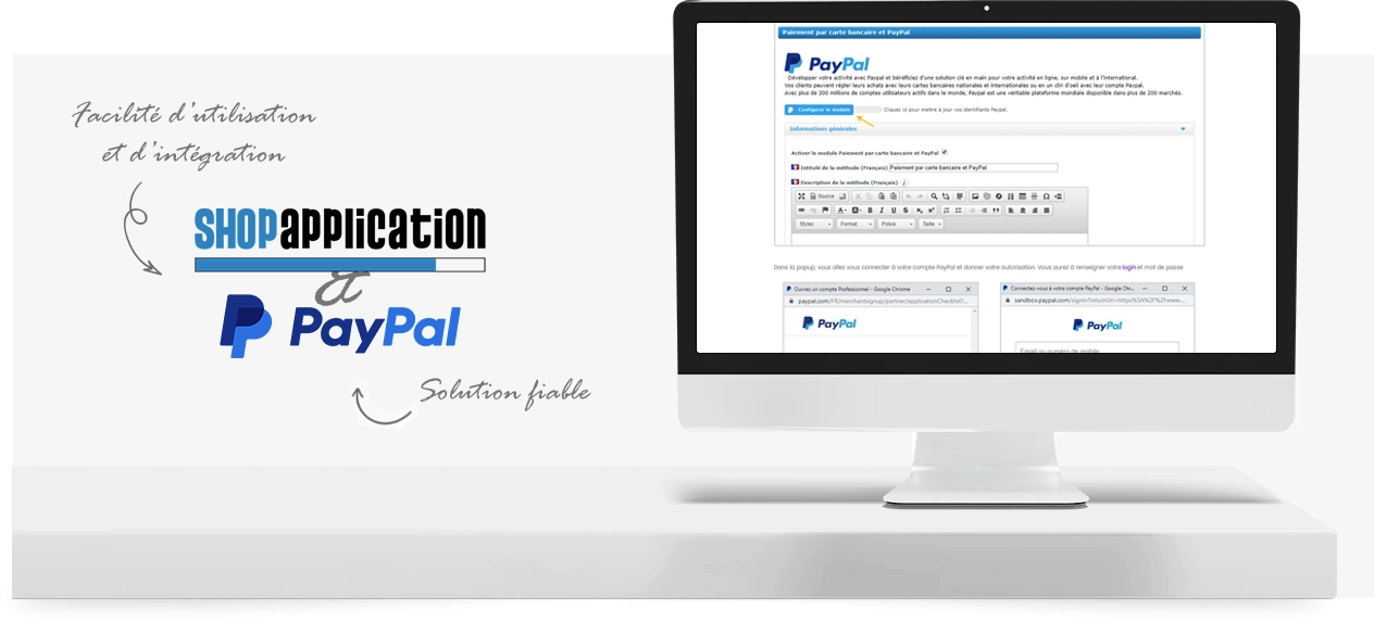 Shop Application et PayPal : facilité d'utilisation et d'intégration